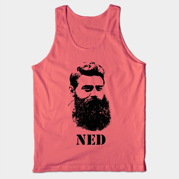 Ned Kelly Outlaw Tank Top by SilverBird